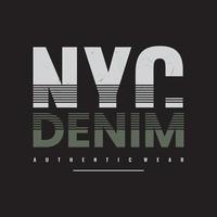 design de camiseta de vetor de tipografia de nova york brooklyn