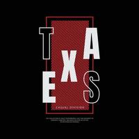 design de camisetas e roupas do texas vetor