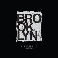 design de camisetas e roupas do brooklyn vetor