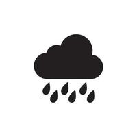ícone de chuva de nuvem eps 10 vetor