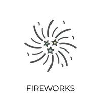 conceitos modernos de fogos de artifício vetor