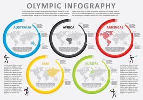 Vector de infografia olímpica