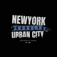 design de camiseta de vetor de tipografia de nova york