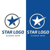 estrela logo.star logotipo para negócios e empresa.com conceito de ilustração vetorial moderna. vetor