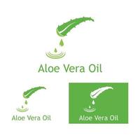 modelo de ilustração vetorial de logotipo de aloe vera vetor