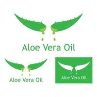 modelo de ilustração vetorial de logotipo de aloe vera vetor