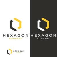 caixa de logotipo hexágono ou cubo e tecnologia hexágono logotipo criativo logotipo simples. usando edição de ilustração vetorial modelo moderno. vetor