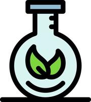 ícone de linha de pesquisa ecológica vetor