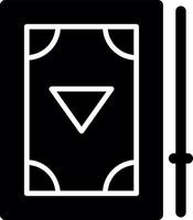ícone de glifo de linha de jogo de bilhar vetor