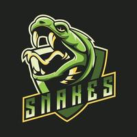 cobras mascote melhor design de logotipo bom uso para símbolo identidade emblema emblema camisa e muito mais vetor