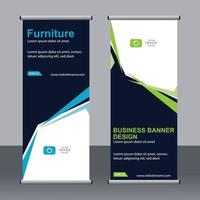 banner de negócios roll up set modelo de banner standee. vetor