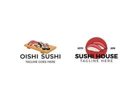 modelo de design de logotipo de restaurante de sushi. vetor