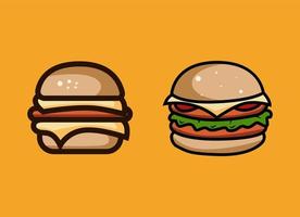 fast food de ilustração vetorial de logotipo de hambúrguer vetor