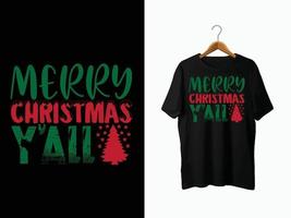 design de camiseta de natal. vetor