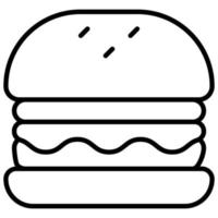 ícone de hambúrguer com fundo transparente vetor