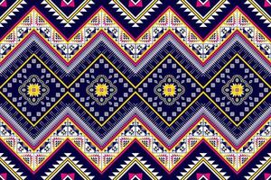 design de padrão sem emenda étnico ikat. tecido asteca tapete mandala ornamentos têxteis decorações papel de parede. fundo de vetor de bordado tradicional de peru étnica boho tribal tribal