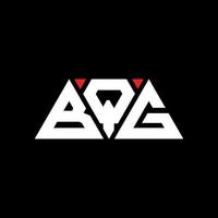 design de logotipo de letra triângulo bqg com forma de triângulo. monograma de design de logotipo de triângulo bqg. modelo de logotipo de vetor triângulo bqg com cor vermelha. logotipo triangular bqg logotipo simples, elegante e luxuoso. bqg