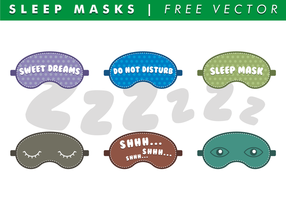 Máscara de sono Vector grátis