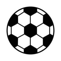 bola de futebol isolada em vetor branco
