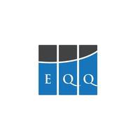 design de logotipo de letra eqq em fundo branco. conceito de logotipo de letra de iniciais criativas eqq. design de letra eqq. vetor