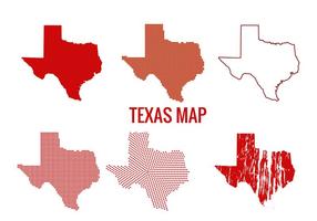 Vetores do mapa do Texas