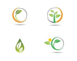 coleção de logotipo ambiental de ecologia vetor