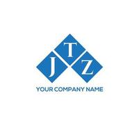 design de logotipo de carta jtz em fundo branco. conceito de logotipo de letra de iniciais criativas jtz. design de letra jtz. vetor