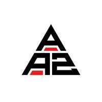 design de logotipo de letra de triângulo aaz com forma de triângulo. monograma de design de logotipo de triângulo aaz. modelo de logotipo de vetor de triângulo aaz com cor vermelha. logotipo triangular aaz logotipo simples, elegante e luxuoso.