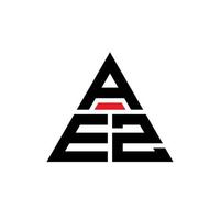 design de logotipo de letra de triângulo aez com forma de triângulo. monograma de design de logotipo de triângulo aez. modelo de logotipo de vetor de triângulo aez com cor vermelha. logotipo triangular aez logotipo simples, elegante e luxuoso.