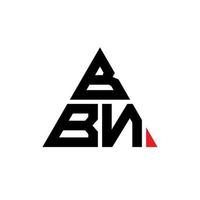 design de logotipo de letra triângulo bbn com forma de triângulo. monograma de design de logotipo de triângulo bbn. modelo de logotipo de vetor de triângulo bbn com cor vermelha. logotipo triangular bbn logotipo simples, elegante e luxuoso.
