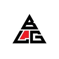 design de logotipo de letra triângulo blg com forma de triângulo. monograma de design de logotipo de triângulo blg. modelo de logotipo de vetor de triângulo blg com cor vermelha. logotipo triangular blg logotipo simples, elegante e luxuoso.