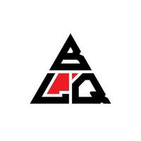 design de logotipo de letra triângulo blq com forma de triângulo. monograma de design de logotipo de triângulo blq. modelo de logotipo de vetor blq triângulo com cor vermelha. logotipo triangular blq logotipo simples, elegante e luxuoso.