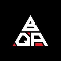 design de logotipo de letra de triângulo bqa com forma de triângulo. monograma de design de logotipo de triângulo bqa. modelo de logotipo de vetor triângulo bqa com cor vermelha. logotipo triangular bqa logotipo simples, elegante e luxuoso.