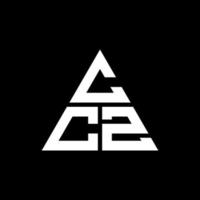 design de logotipo de letra de triângulo ccz com forma de triângulo. monograma de design de logotipo de triângulo ccz. modelo de logotipo de vetor de triângulo ccz com cor vermelha. logotipo triangular ccz logotipo simples, elegante e luxuoso.