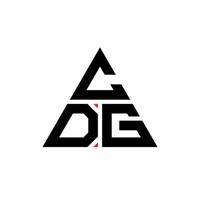 design de logotipo de letra triângulo cdg com forma de triângulo. monograma de design de logotipo de triângulo cdg. modelo de logotipo de vetor de triângulo cdg com cor vermelha. logotipo triangular cdg logotipo simples, elegante e luxuoso.