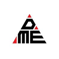 design de logotipo de letra triângulo dme com forma de triângulo. monograma de design de logotipo de triângulo dme. modelo de logotipo de vetor dme triângulo com cor vermelha. logotipo triangular dme logotipo simples, elegante e luxuoso.