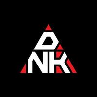 design de logotipo de letra triângulo dnk com forma de triângulo. monograma de design de logotipo de triângulo dnk. modelo de logotipo de vetor dnk triângulo com cor vermelha. dnk logotipo triangular logotipo simples, elegante e luxuoso.