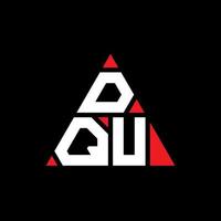design de logotipo de letra triângulo dqt com forma de triângulo. monograma de design de logotipo de triângulo dqt. modelo de logotipo de vetor triângulo dqt com cor vermelha. logotipo triangular dqt logotipo simples, elegante e luxuoso.