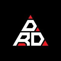 design de logotipo de letra de triângulo drd com forma de triângulo. monograma de design de logotipo de triângulo drd. modelo de logotipo de vetor de triângulo drd com cor vermelha. drd logotipo triangular logotipo simples, elegante e luxuoso.