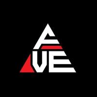 cinco design de logotipo de letra triângulo com forma de triângulo. monograma de design de logotipo de cinco triângulos. modelo de logotipo de vetor de triângulo cinco com cor vermelha. cinco logotipo triangular logotipo simples, elegante e luxuoso.