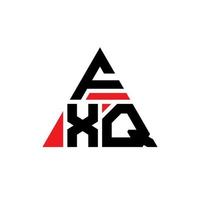 design de logotipo de letra triângulo fxq com forma de triângulo. monograma de design de logotipo de triângulo fxq. modelo de logotipo de vetor de triângulo fxq com cor vermelha. fxq logotipo triangular logotipo simples, elegante e luxuoso.