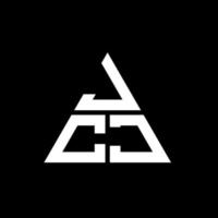 design de logotipo de letra de triângulo jcj com forma de triângulo. monograma de design de logotipo de triângulo jcj. modelo de logotipo de vetor jcj triângulo com cor vermelha. jcj logotipo triangular logotipo simples, elegante e luxuoso.