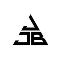 design de logotipo de letra de triângulo jjb com forma de triângulo. monograma de design de logotipo de triângulo jjb. modelo de logotipo de vetor jjb triângulo com cor vermelha. logotipo triangular jjb logotipo simples, elegante e luxuoso.