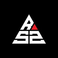 design de logotipo de letra triângulo rsz com forma de triângulo. monograma de design de logotipo de triângulo rsz. modelo de logotipo de vetor de triângulo rsz com cor vermelha. rsz logotipo triangular logotipo simples, elegante e luxuoso.