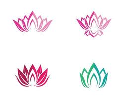 conjunto de ícones de flor de lótus