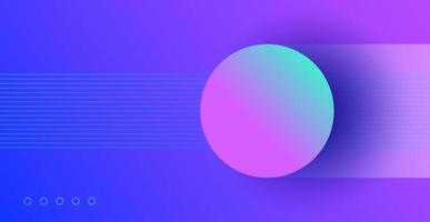 cartaz com uma esfera moderna. gradiente holográfico vetor