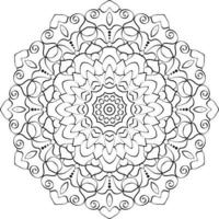 design de padrão de mandala com vetor livre desenhado à mão. ornamento decorativo em estilo étnico oriental. ilustração de estoque.