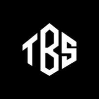 design de logotipo de carta tbs com forma de polígono. tbs polígono e design de logotipo em forma de cubo. tbs modelo de logotipo de vetor hexágono cores brancas e pretas. tbs monograma, logotipo comercial e imobiliário.