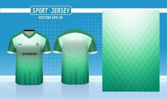 camisa esportiva e modelo de camiseta maquete de vetor de design de camisa esportiva. design esportivo para futebol, badminton, corrida, camisa de jogos.