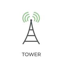 torre wifi na moda vetor